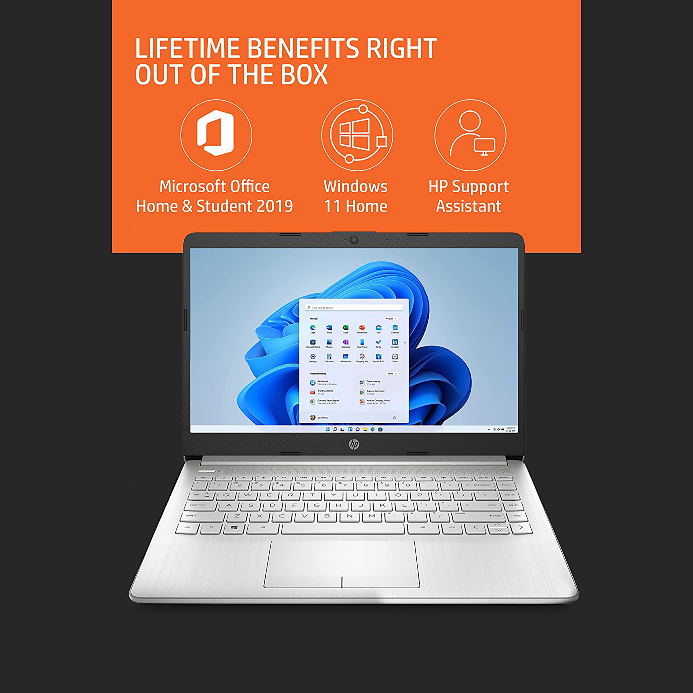 Buy Hp 14s Fq1089au Amd Ryzen 3 14 Inch 8gb 512gb Windows 11 Ms Office 2019 Amd Radeon 7267